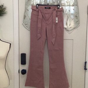 Express Pink Flare Pants